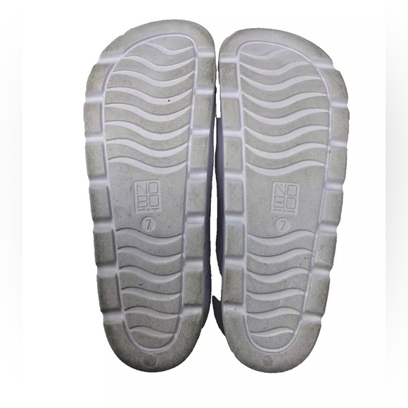 No Boundaries Women's Two Buckle Slide White Slip On Sandals 7 - Picture 9 of 9
